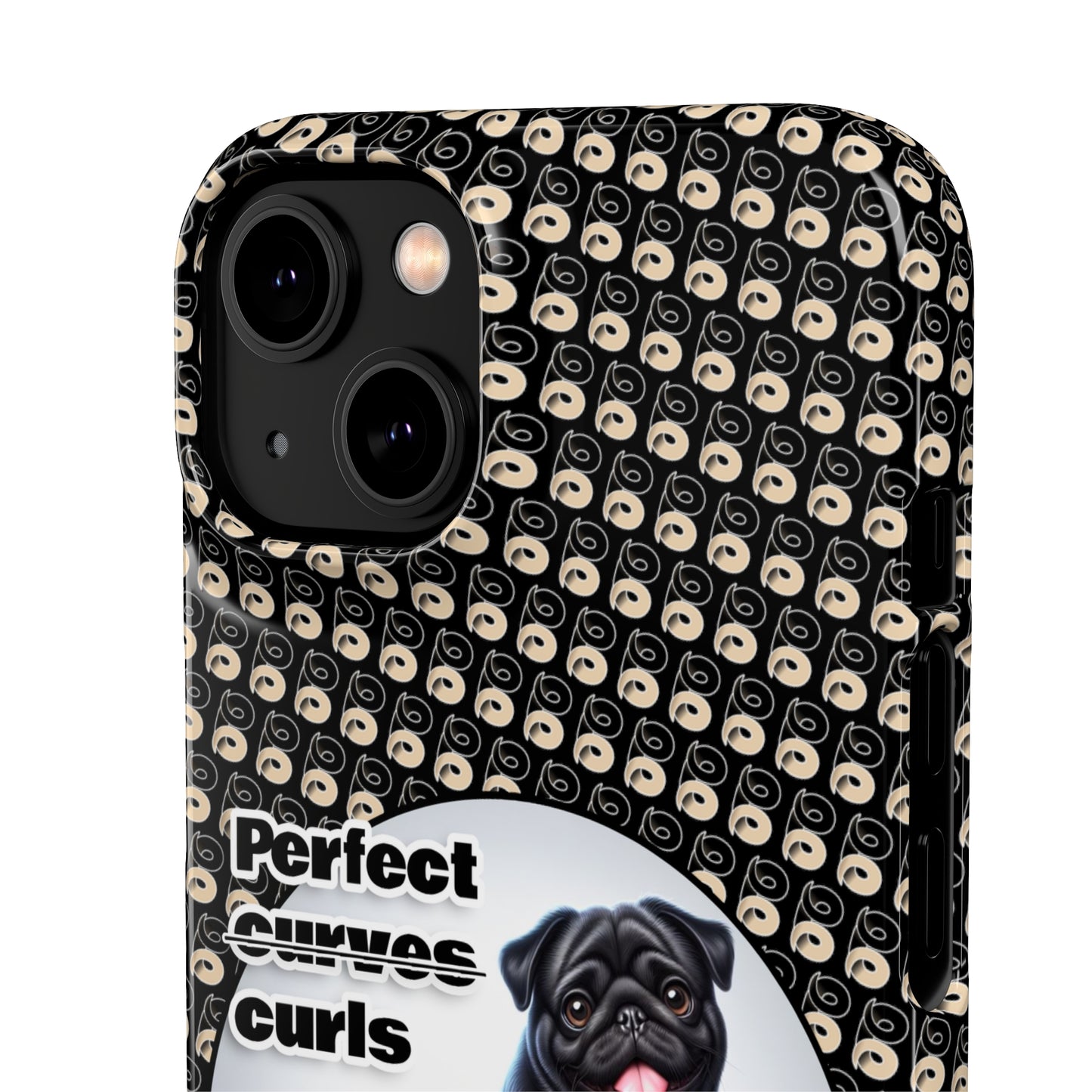 P&B Pug Life Edition: Perfect Curls - Snap Case Black