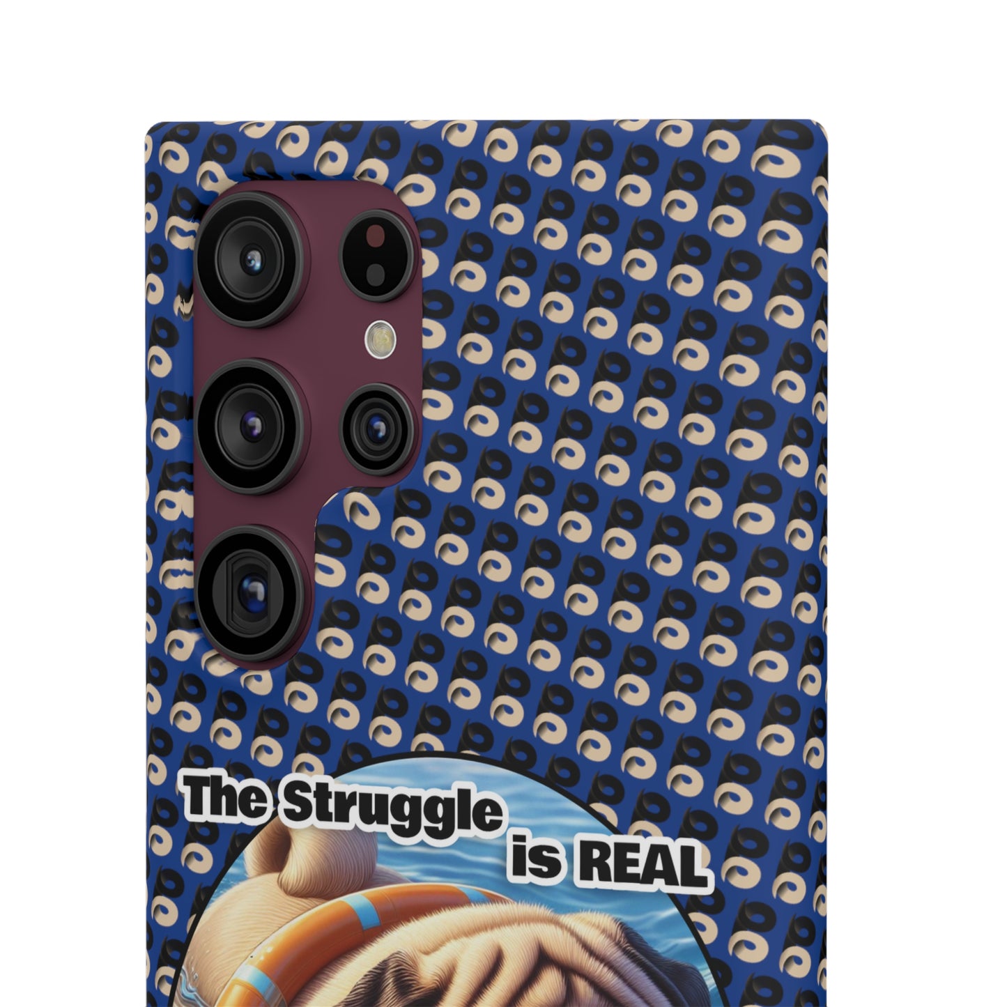 P&B Pug Life Edition: The Struggle - Snap Case Navy Blue