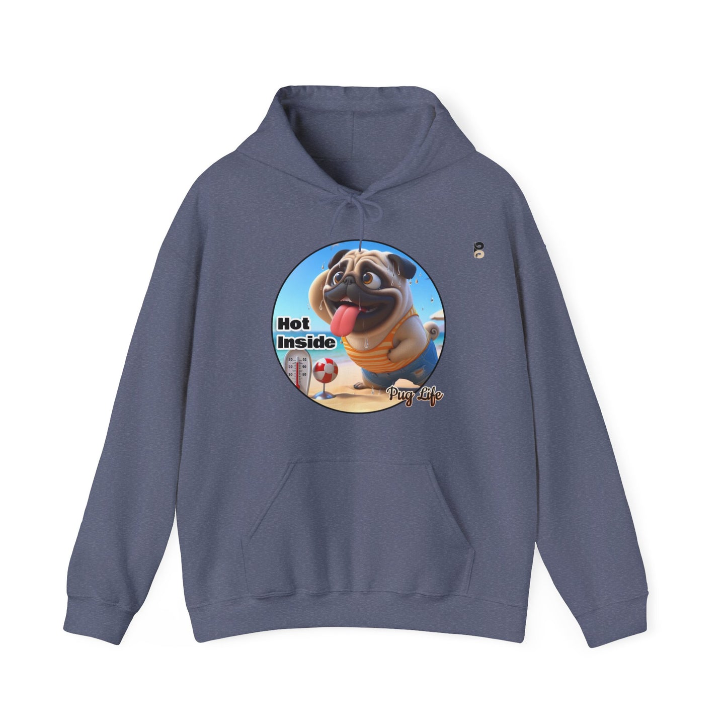 P&B Pug Life: Hot Inside - Unisex Hooded Sweatshirt