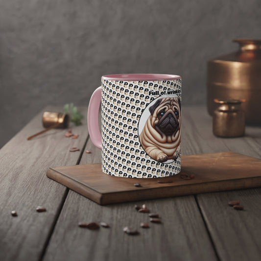 P&B Pug Life: Full of Wrinkles - Accent Mug, 11oz