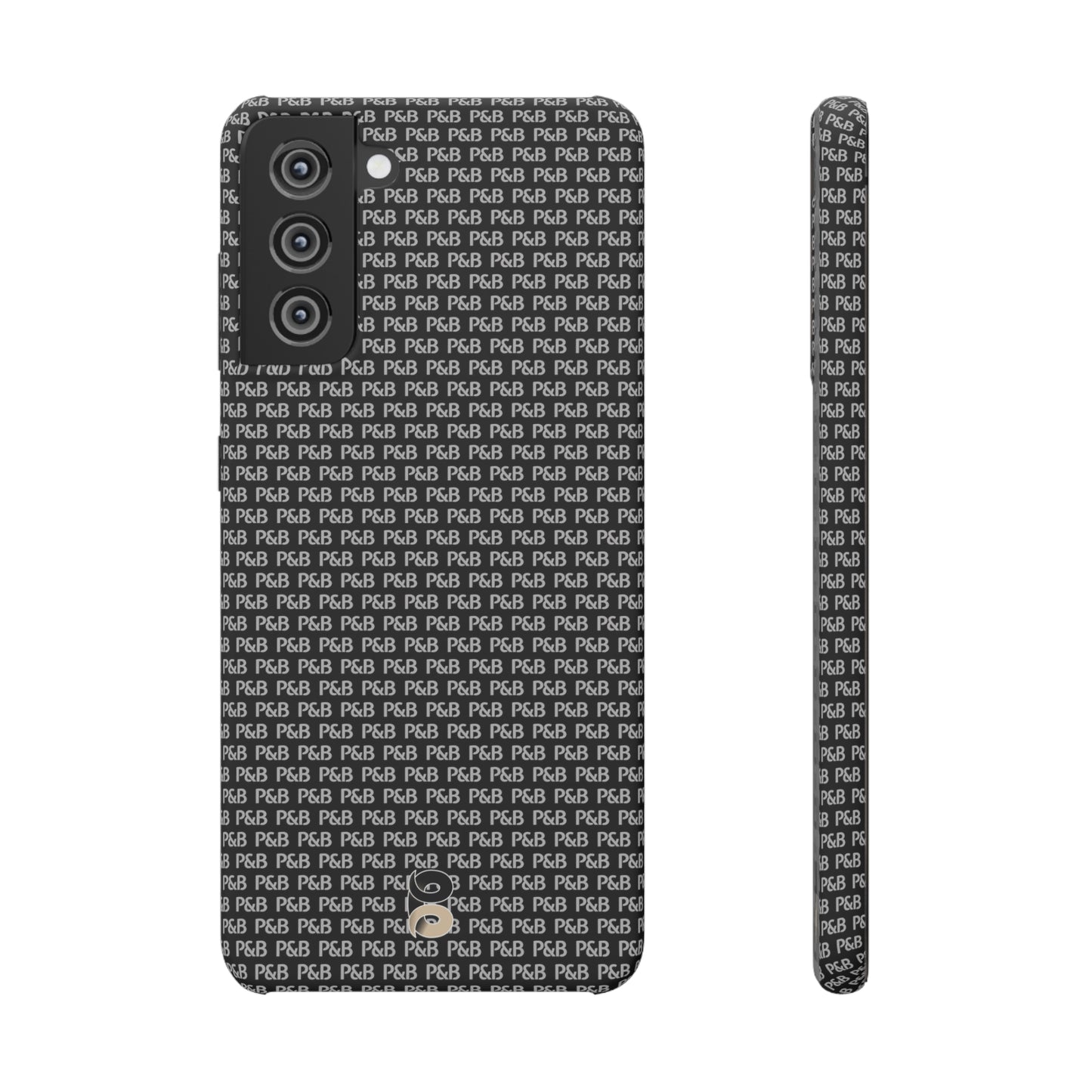 P&B Black pattern - Snap Case