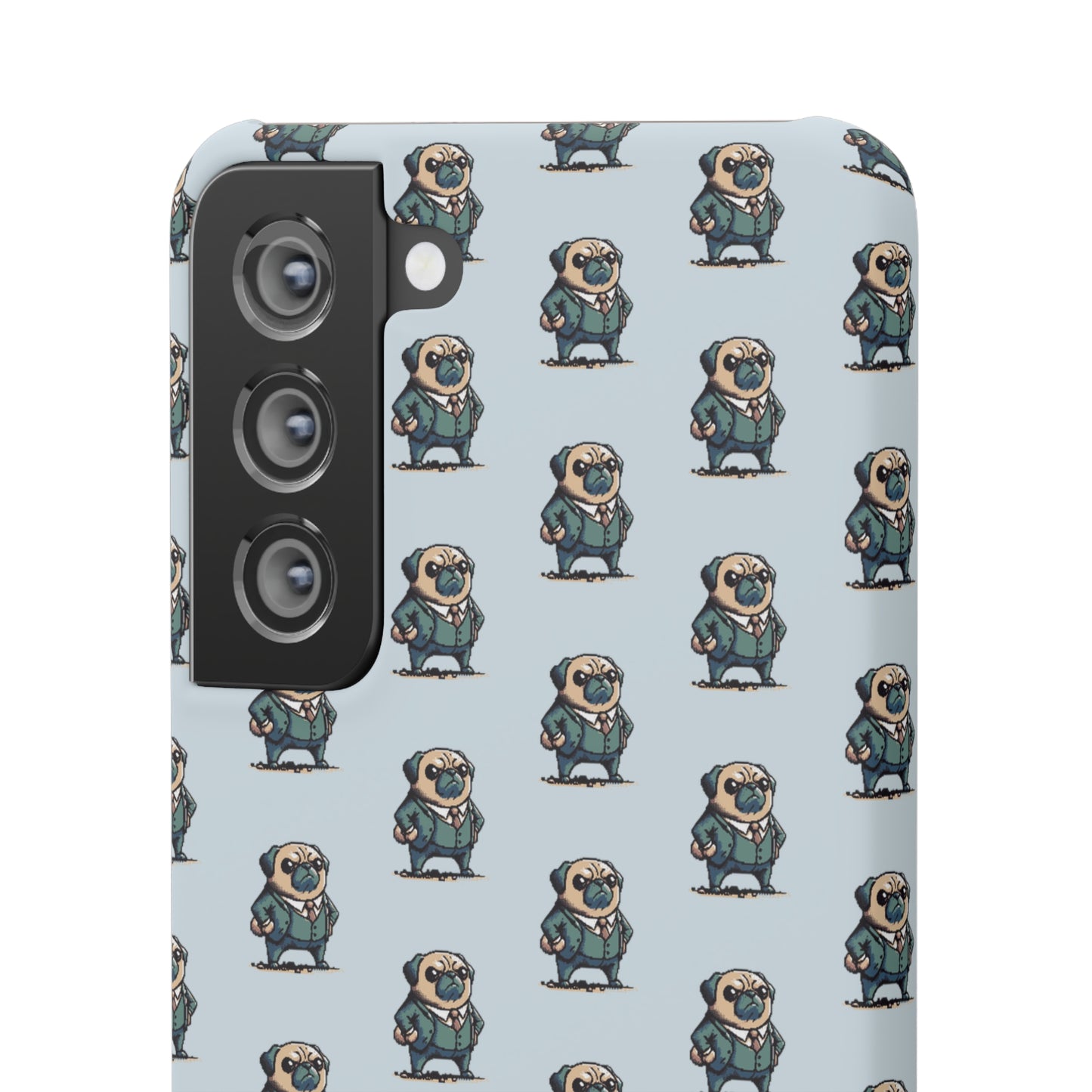 P&B Angry Boss Pug Pattern - Snap Case