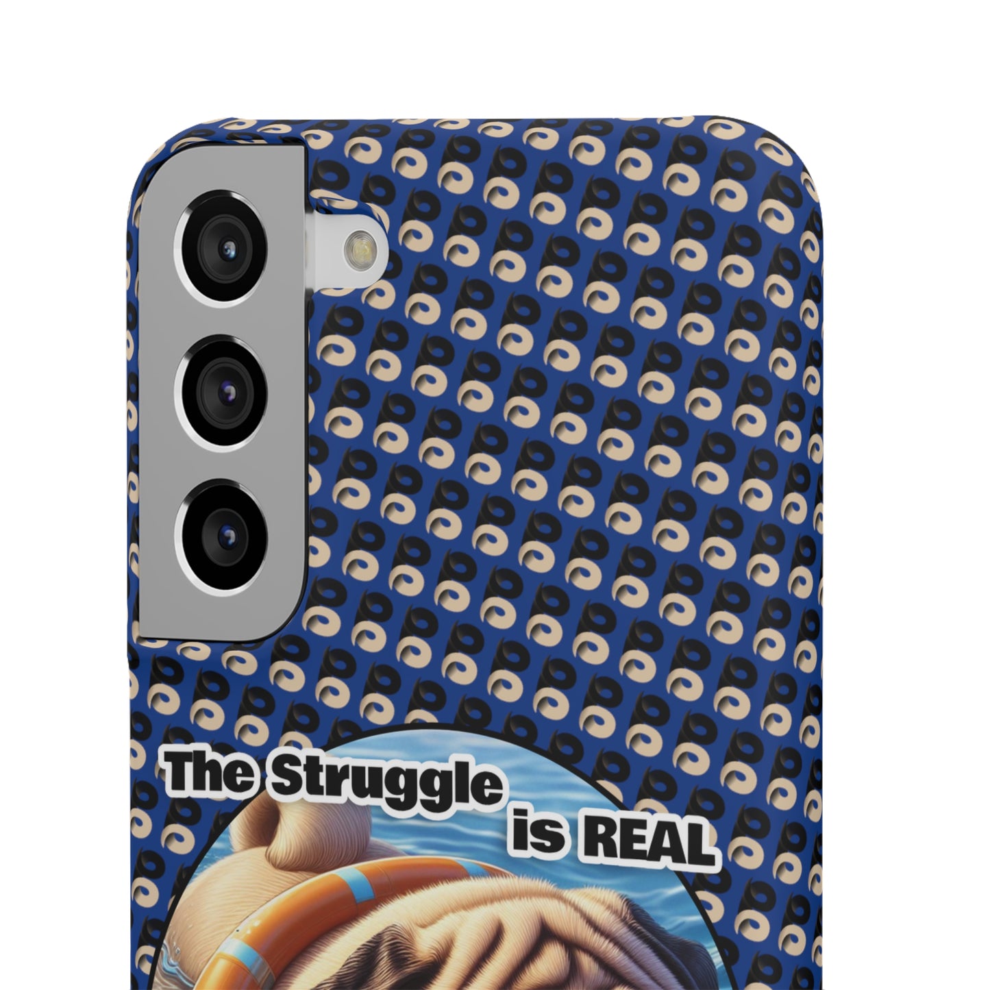 P&B Pug Life Edition: The Struggle - Snap Case Navy Blue