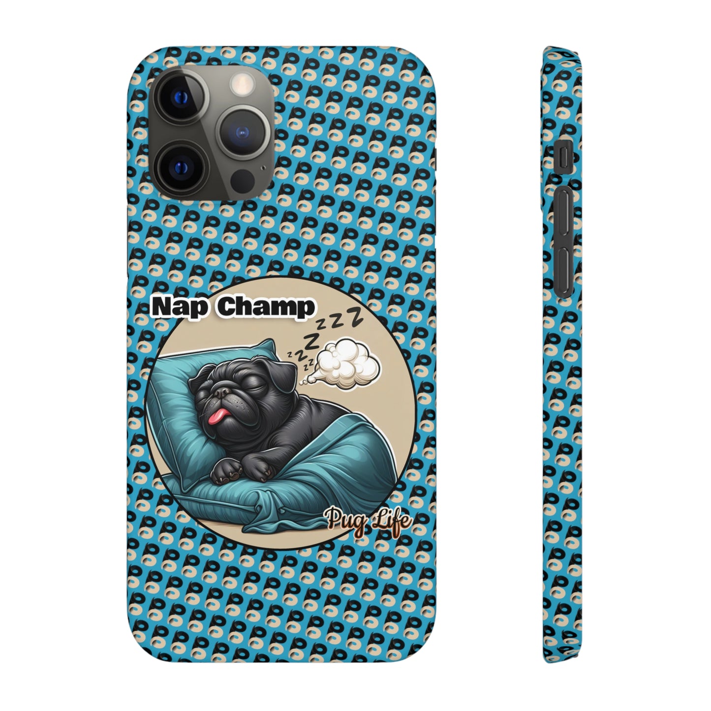 P&B Pug Life Edition: Nap Champ - Snap Case Blue