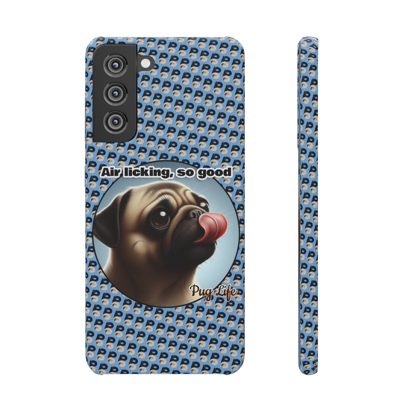 P&B Pug Life Edition: Air Licking - Snap Case Light Blue