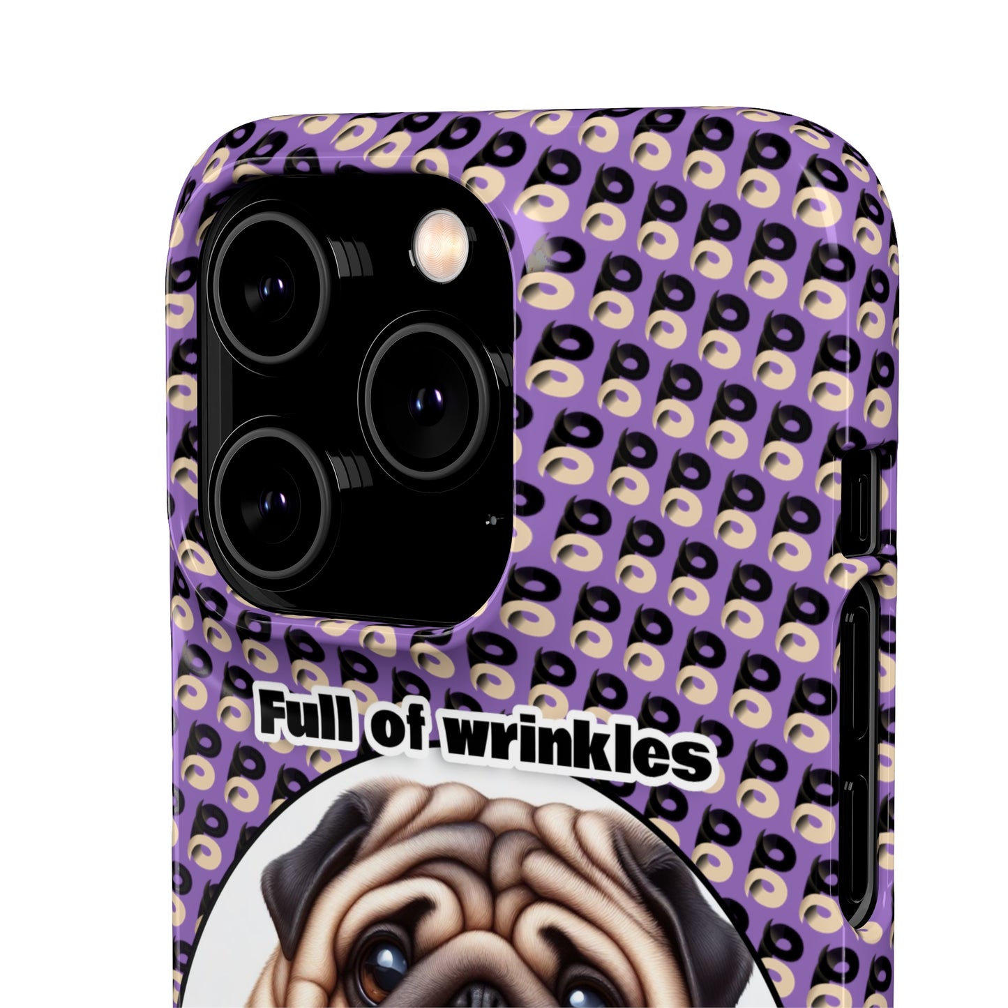 P&B Pug Life Edition: Full of Wrinkles - Snap Case Purple