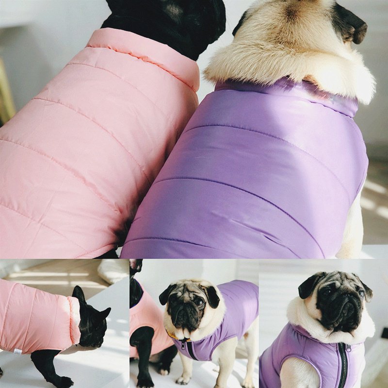 Autumn And Winter Double-sided Cotton Vest for Pugs