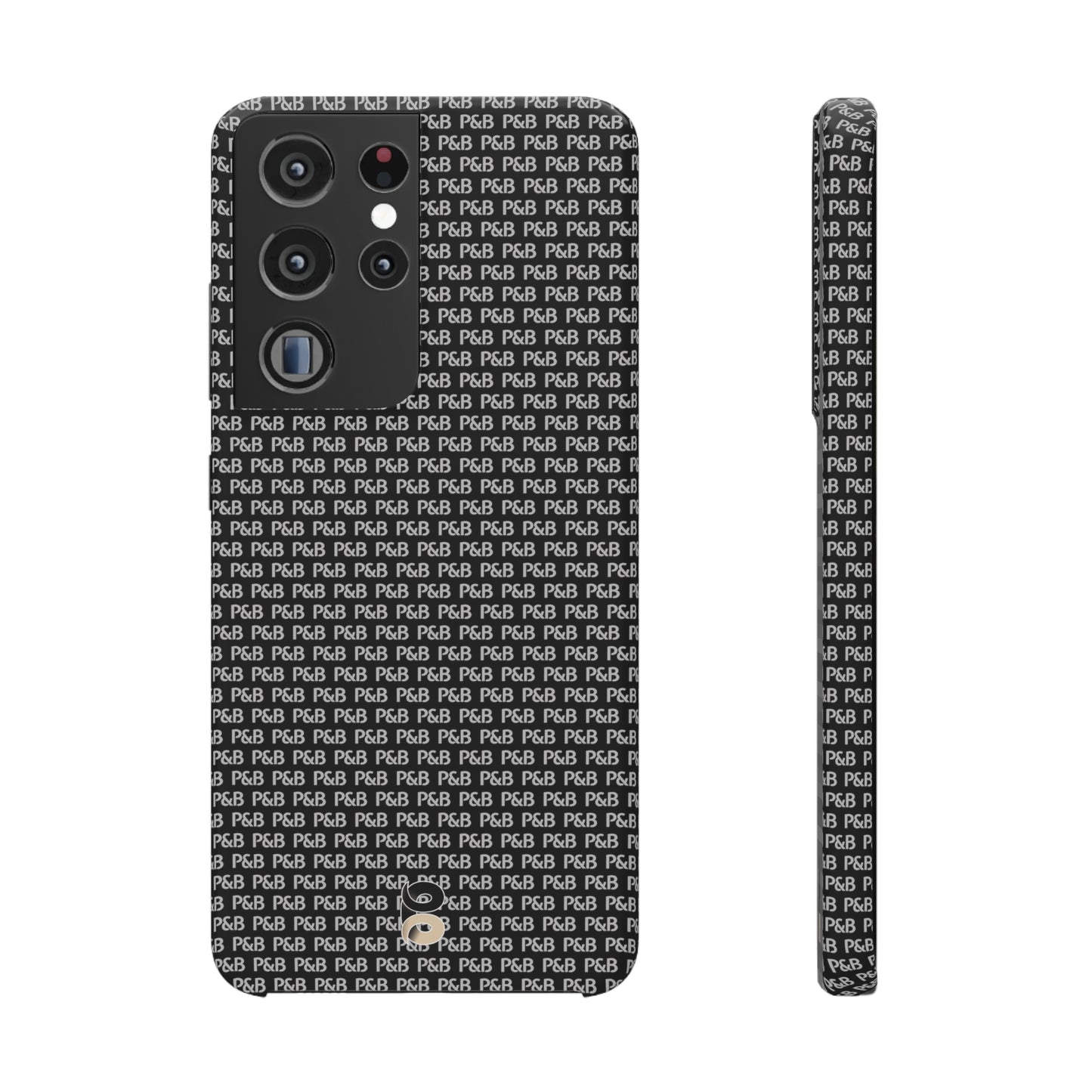 P&B Black pattern - Snap Case