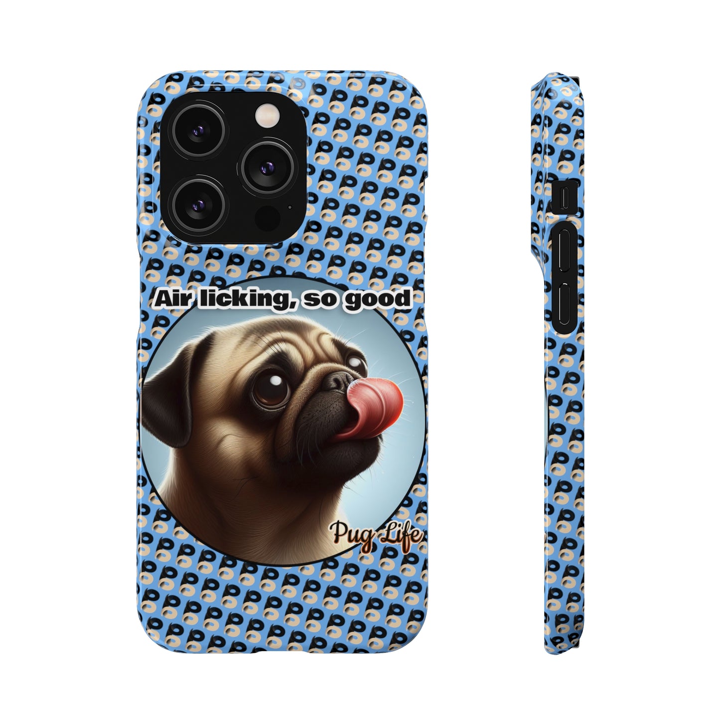 P&B Pug Life Edition: Air Licking - Snap Case Light Blue