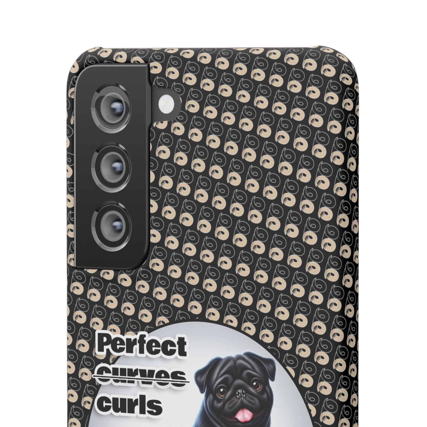 P&B Pug Life Edition: Perfect Curls - Snap Case Black