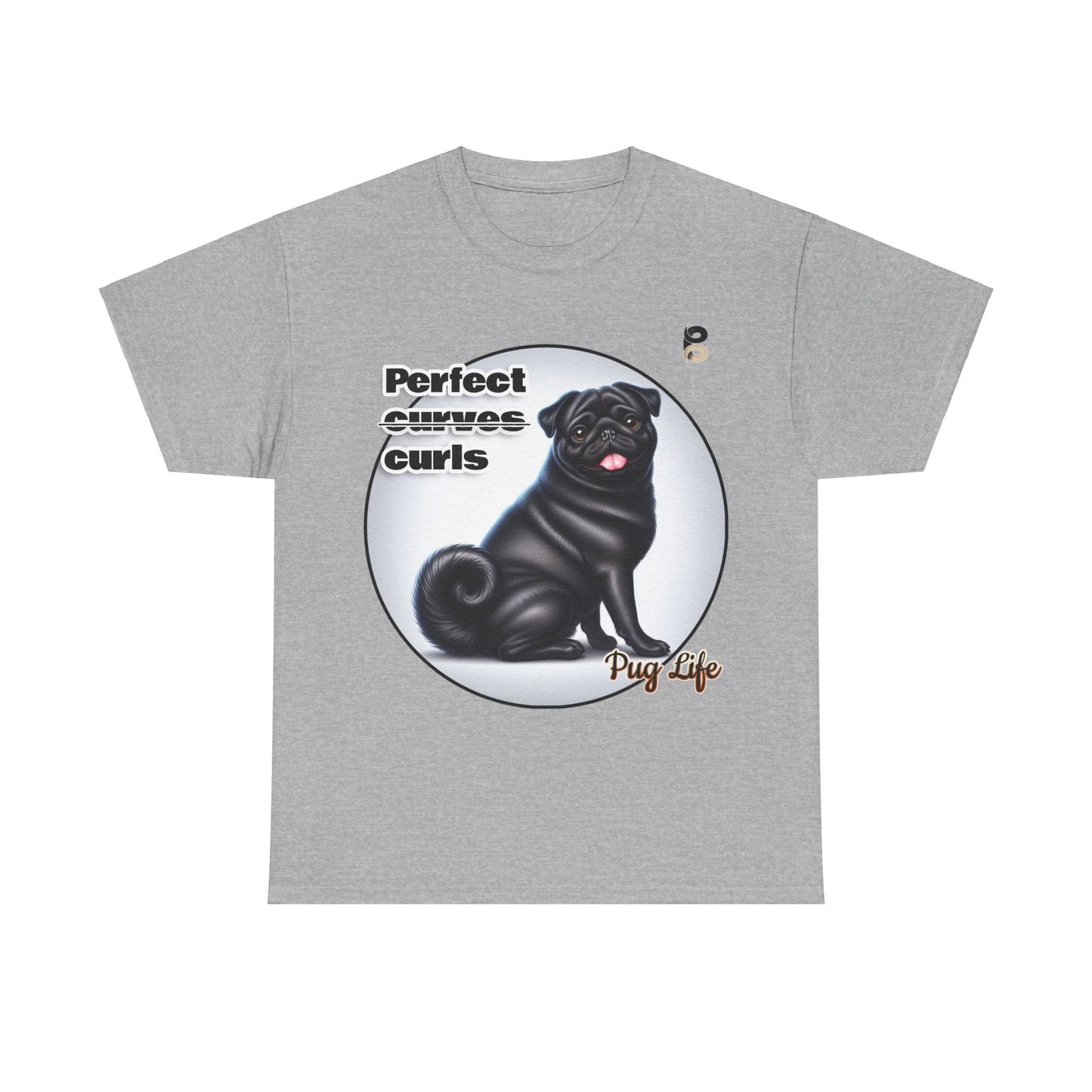 P&B Pug Life Edition: Perfect curls - Cotton Tee - Unisex