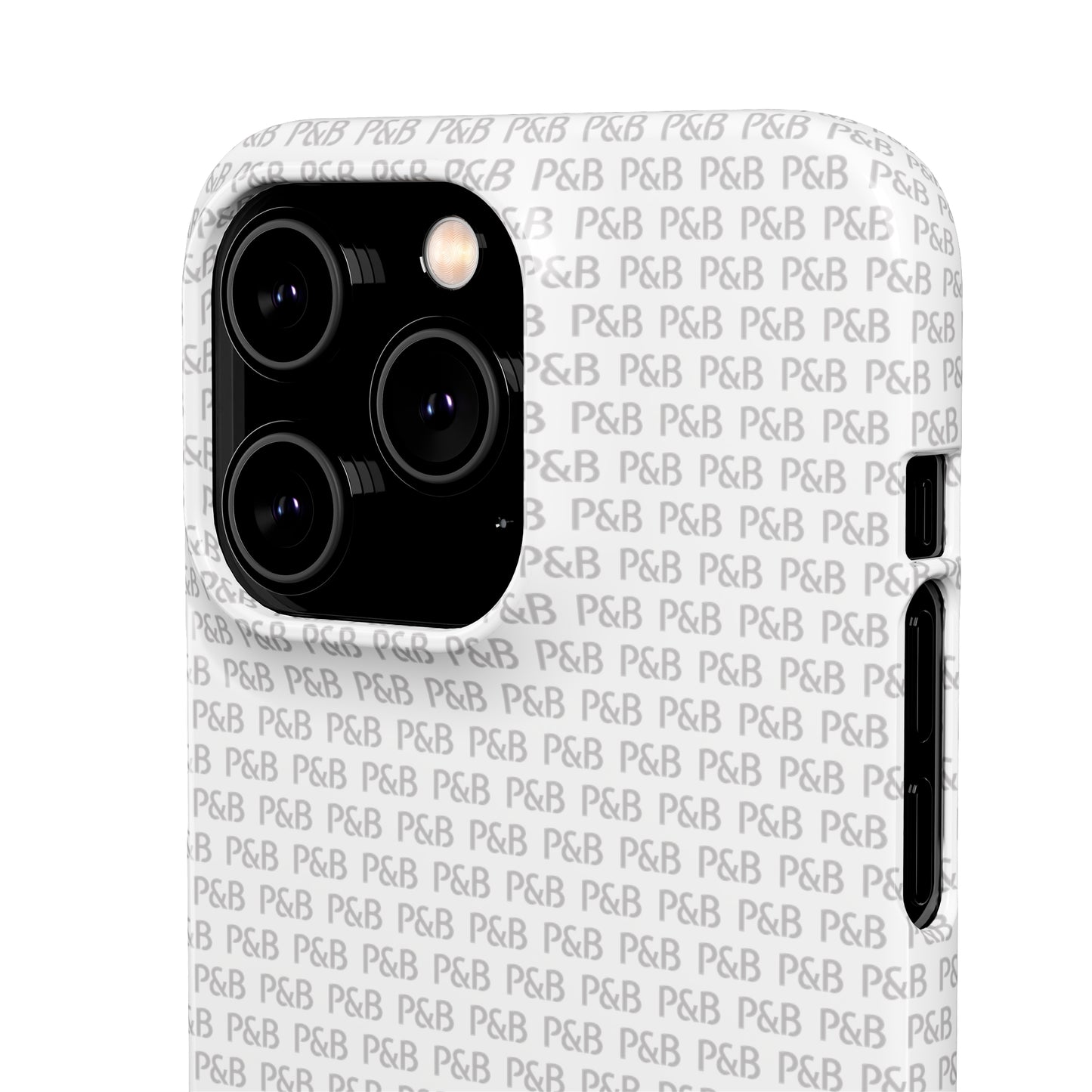 P&B White pattern - Snap Case