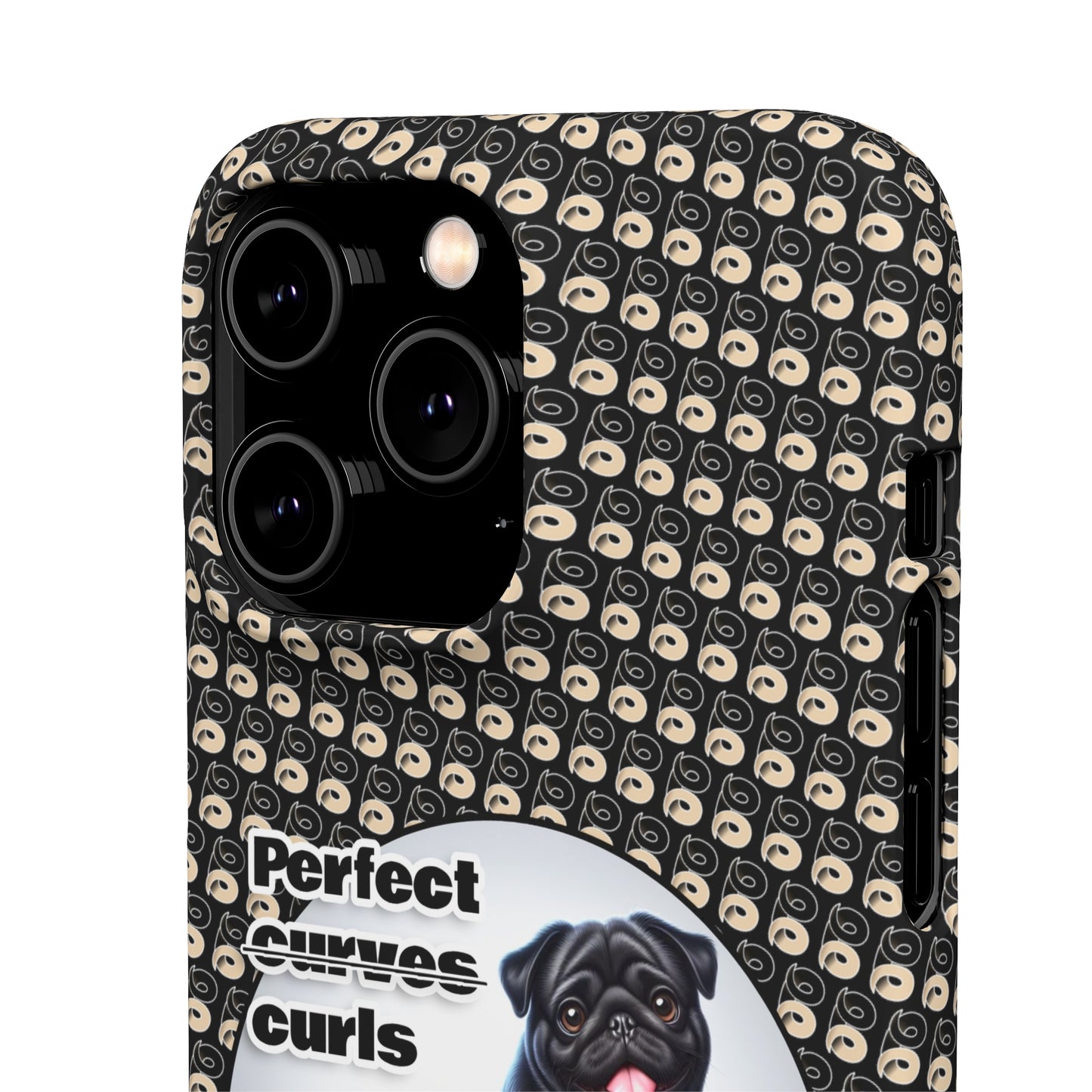 P&B Pug Life Edition: Perfect Curls - Snap Case Black