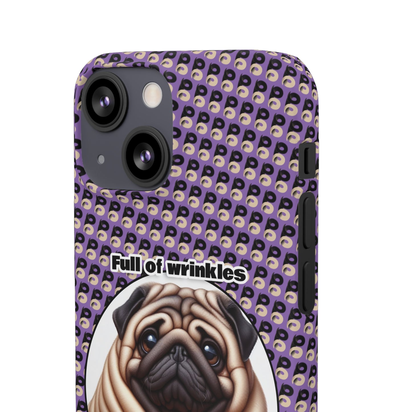 P&B Pug Life Edition: Full of Wrinkles - Snap Case Purple