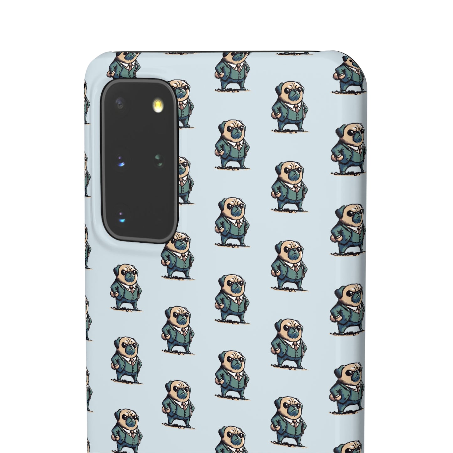 P&B Angry Boss Pug Pattern - Snap Case