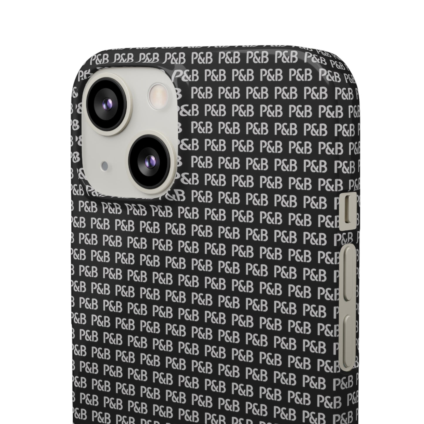 P&B Black pattern - Snap Case