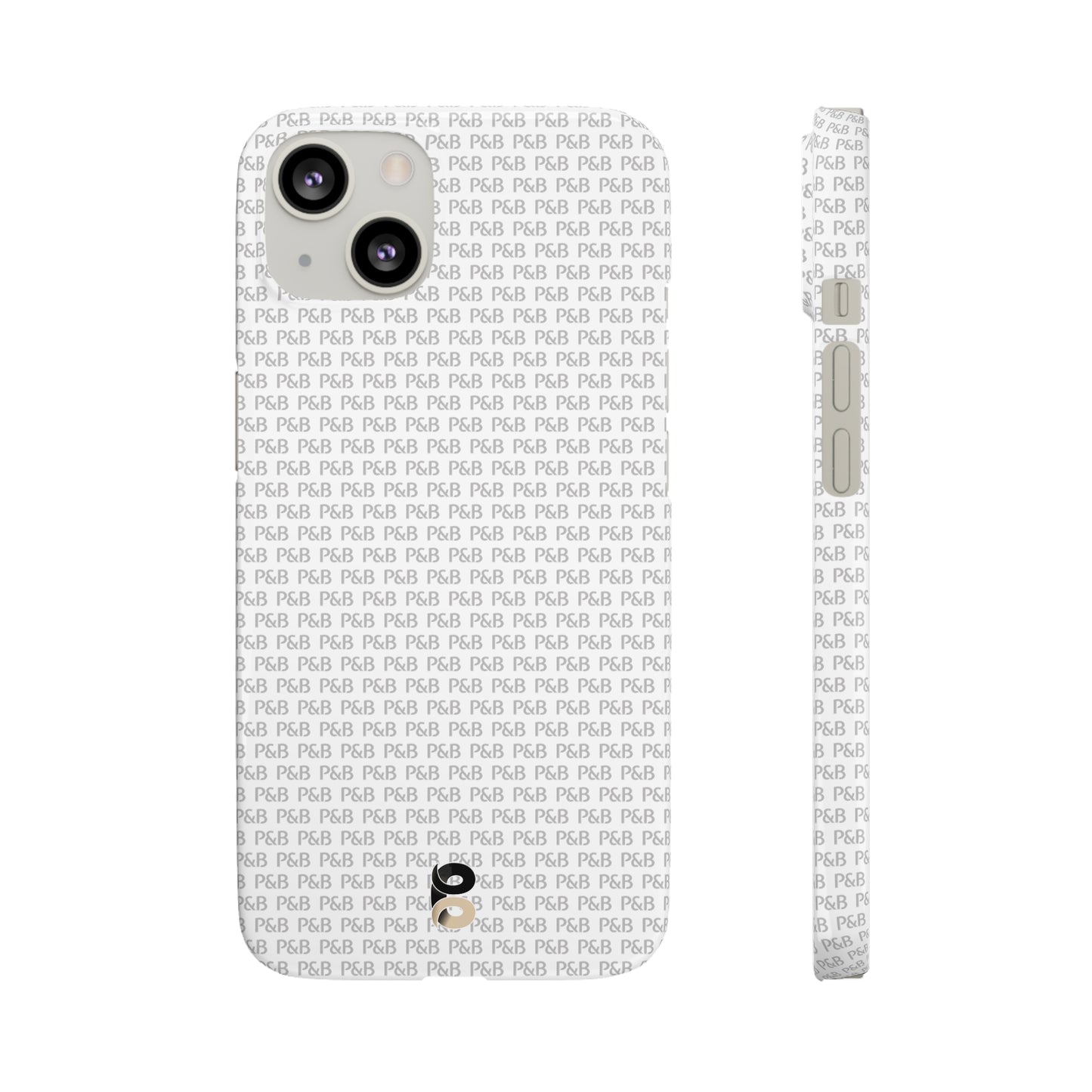 P&B White pattern - Snap Case