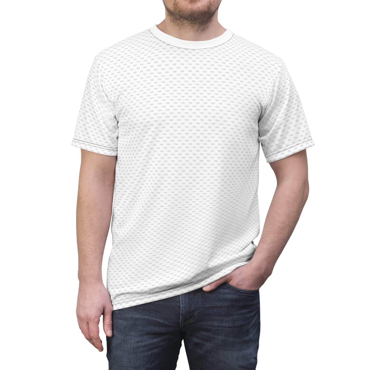 P&B Pattern Cut & Sew Tee Unisex - White