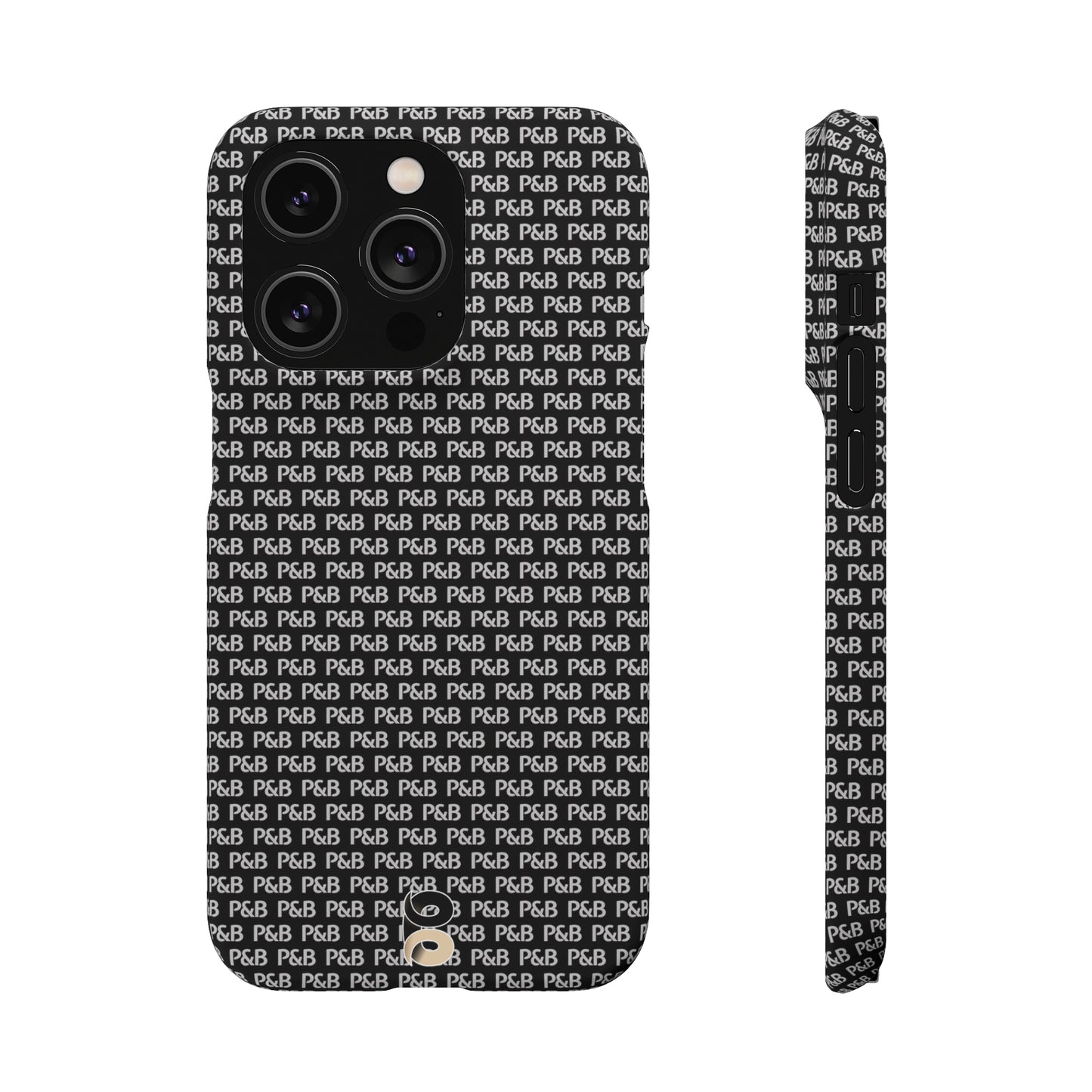 P&B Black pattern - Snap Case