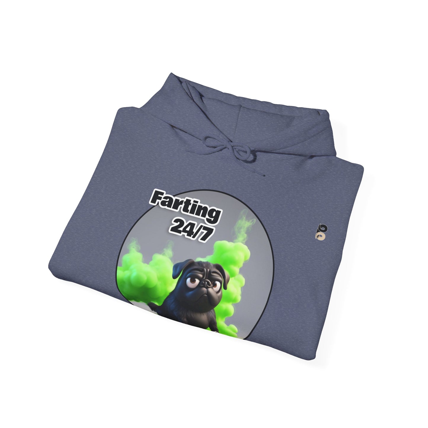 P&B Pug Life: Farting 24/7 - Unisex Hooded Sweatshirt