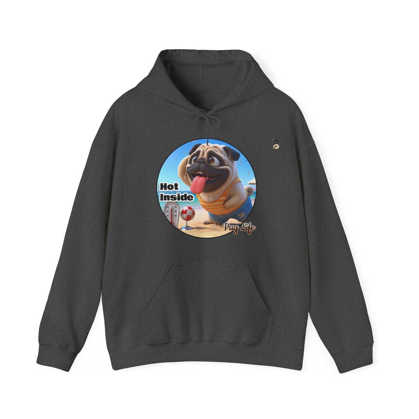 P&B Pug Life: Hot Inside - Unisex Hooded Sweatshirt