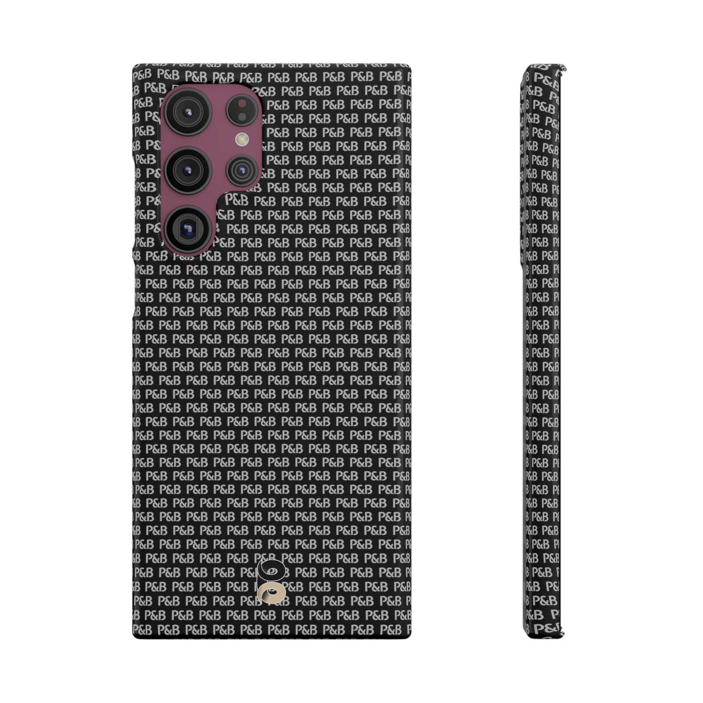 P&B Black pattern - Snap Case