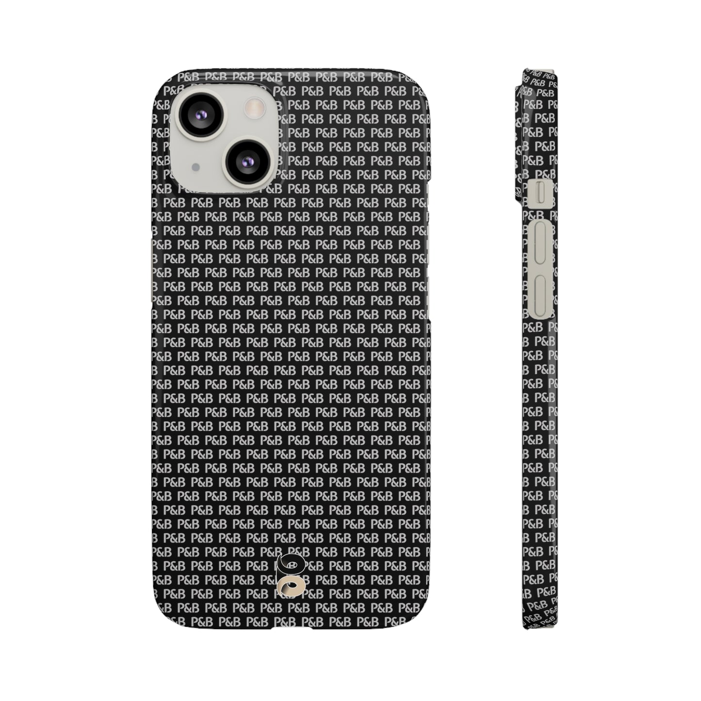 P&B Black pattern - Snap Case