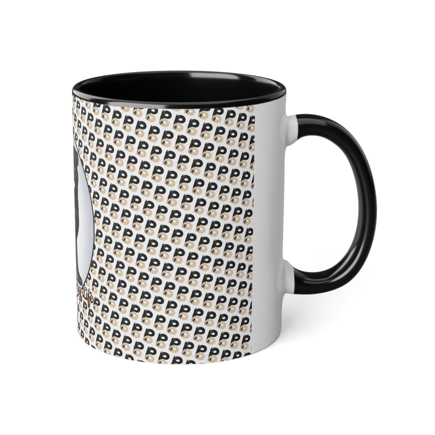 P&B Pug Life: Perfect Curls - Accent Mug, 11oz