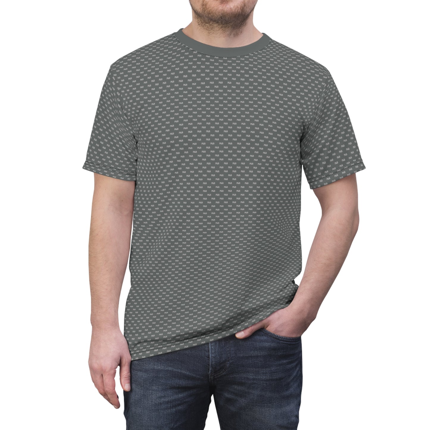 P&B Pattern Cut & Sew Tee Unisex - Gray