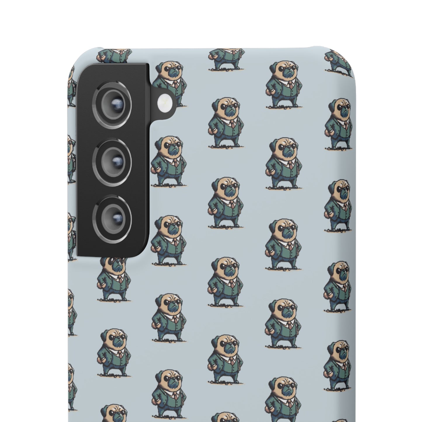 P&B Angry Boss Pug Pattern - Snap Case