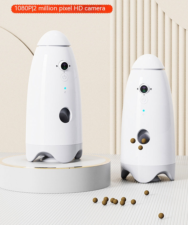 Smart Dog Feeding Assistant - Automatic Dog Feeder with Remote Camera