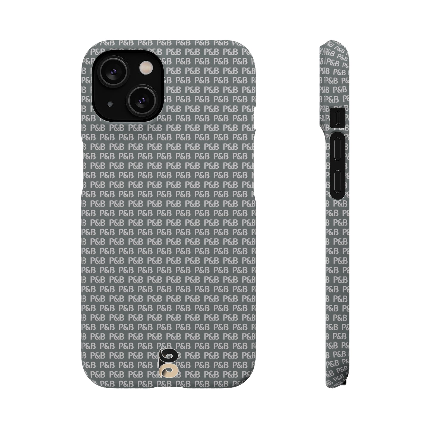 P&B Dark gray pattern - Snap Case