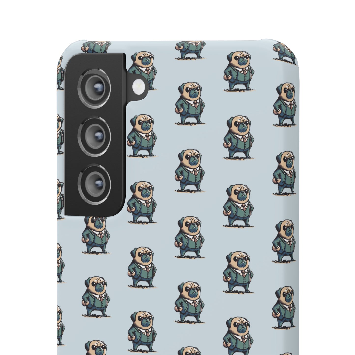 P&B Angry Boss Pug Pattern - Snap Case