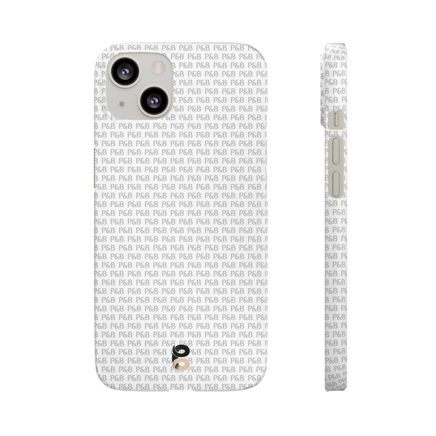 P&B White pattern - Snap Case