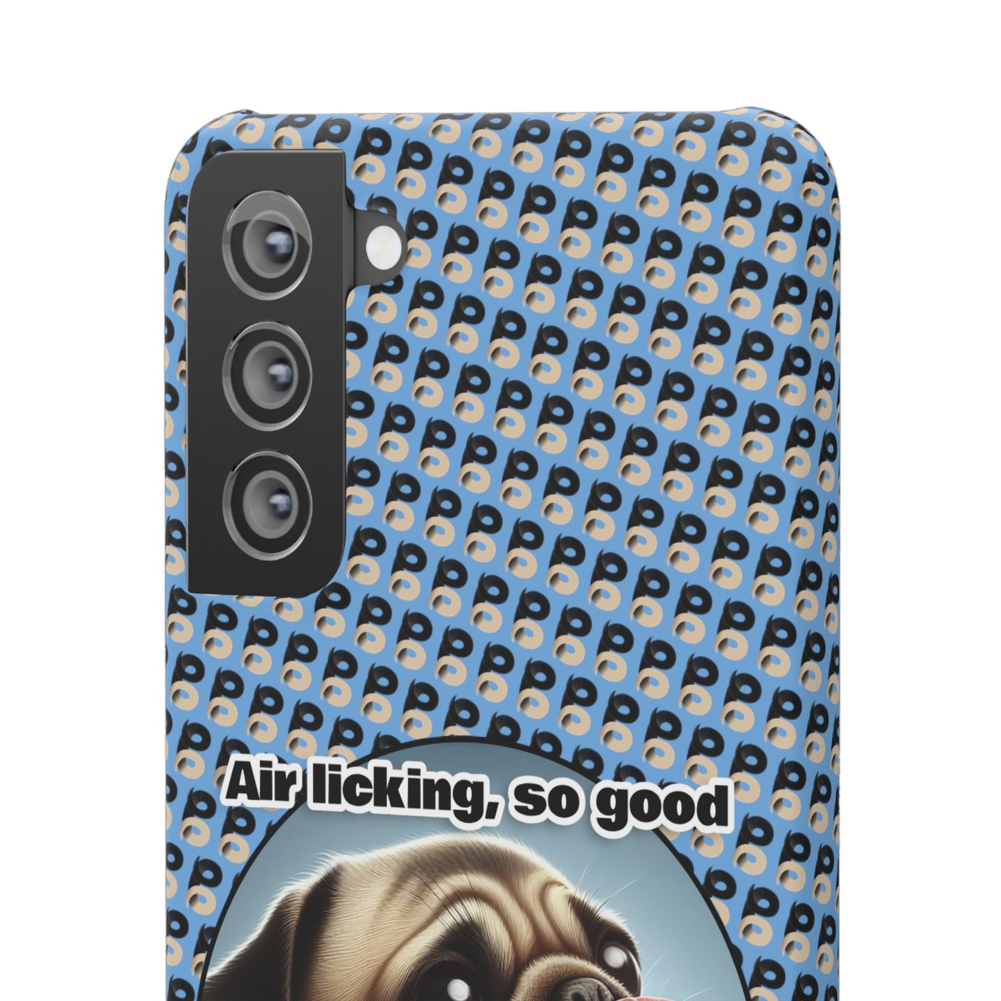 P&B Pug Life Edition: Air Licking - Snap Case Light Blue