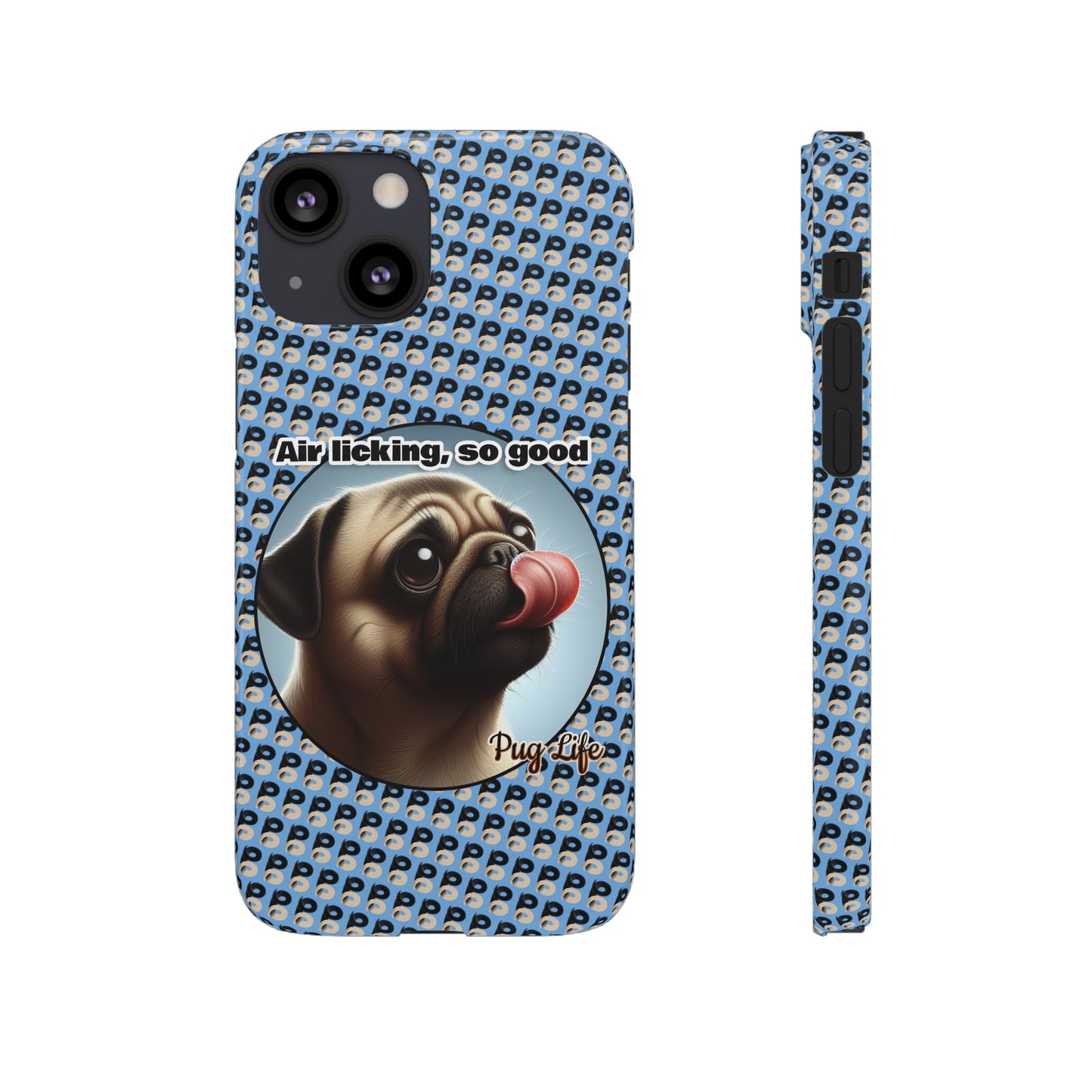 P&B Pug Life Edition: Air Licking - Snap Case Light Blue