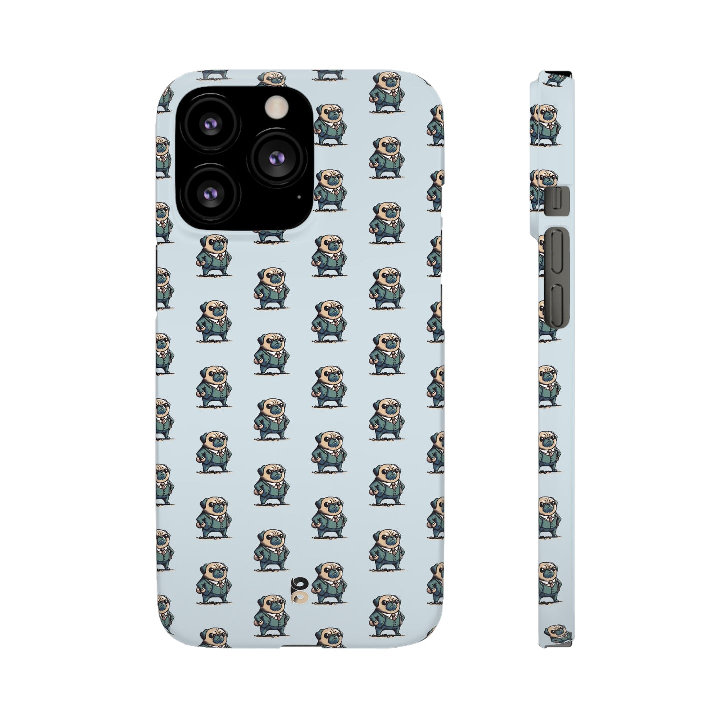 P&B Angry Boss Pug Pattern - Snap Case