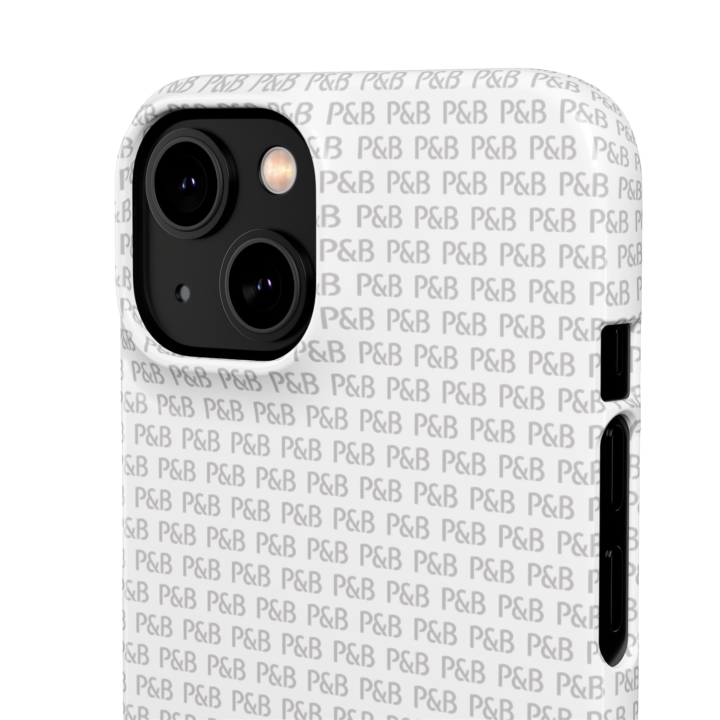 P&B White pattern - Snap Case