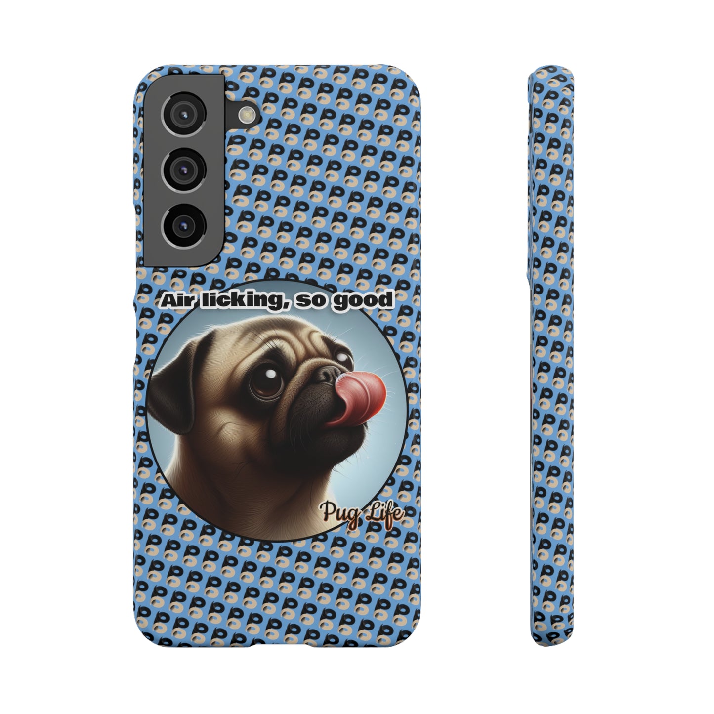 P&B Pug Life Edition: Air Licking - Snap Case Light Blue