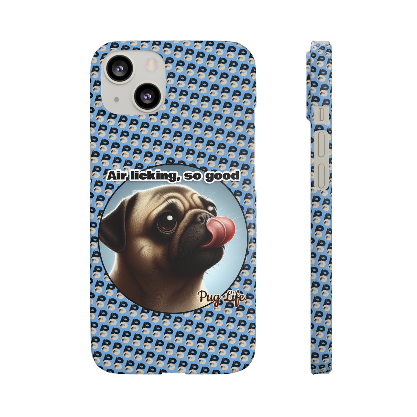 P&B Pug Life Edition: Air Licking - Snap Case Light Blue