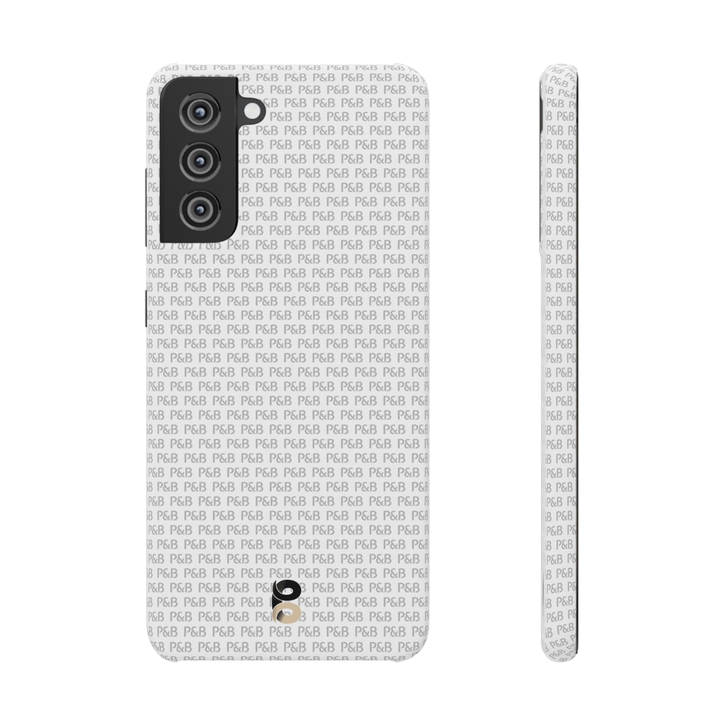 P&B White pattern - Snap Case