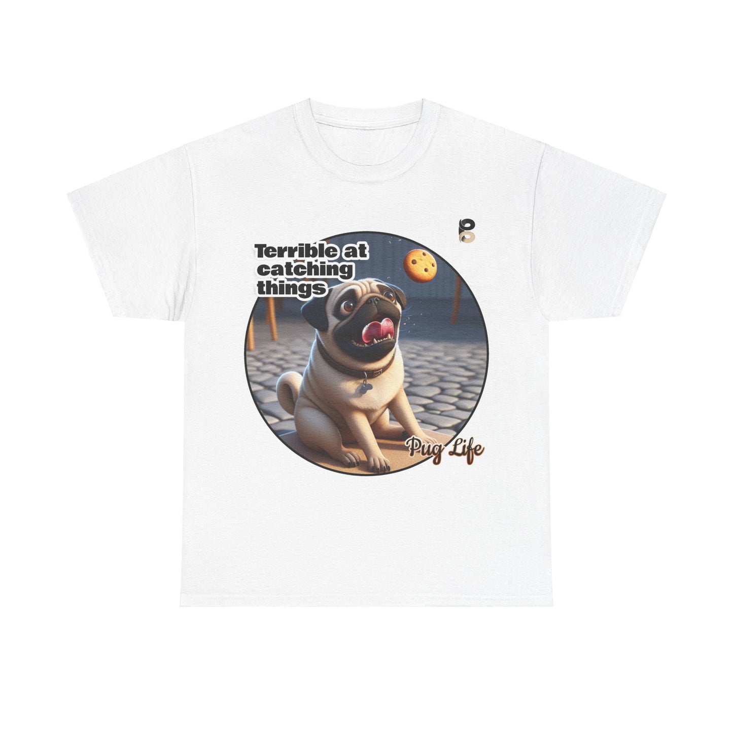 P&B Pug Life Edition: Terrible at Catching - Cotton Tee - Unisex