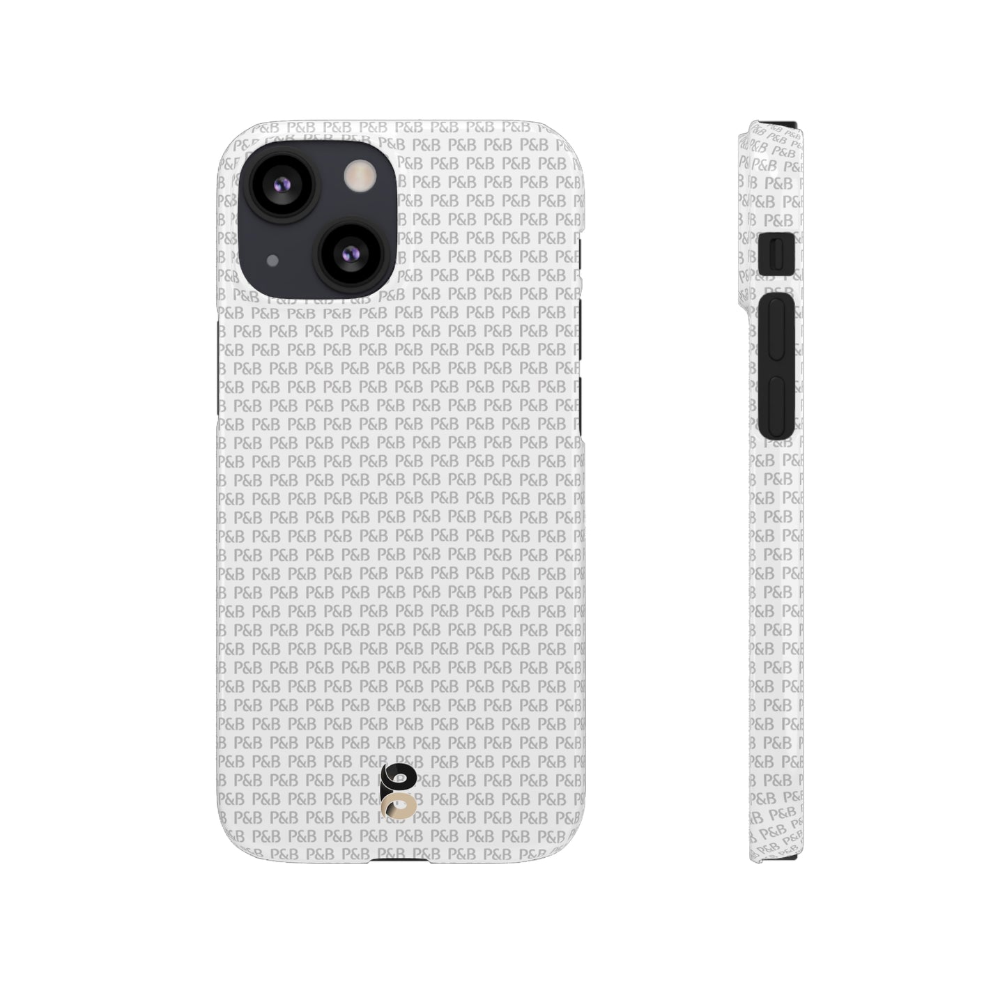 P&B White pattern - Snap Case