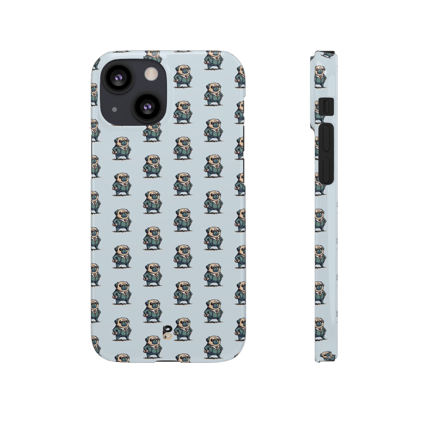 P&B Angry Boss Pug Pattern - Snap Case