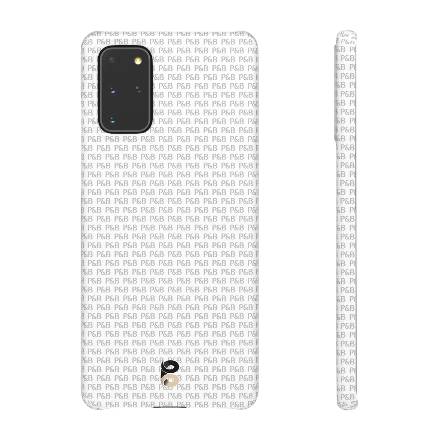 P&B White pattern - Snap Case