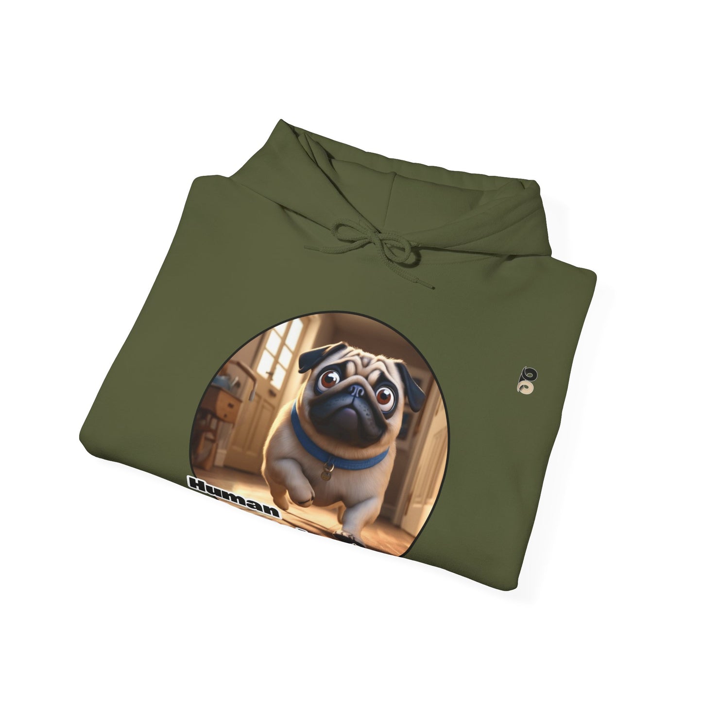 P&B Pug Life: Human Magnet - Unisex Hooded Sweatshirt