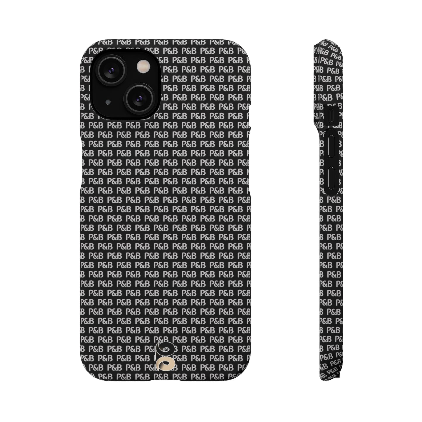 P&B Black pattern - Snap Case