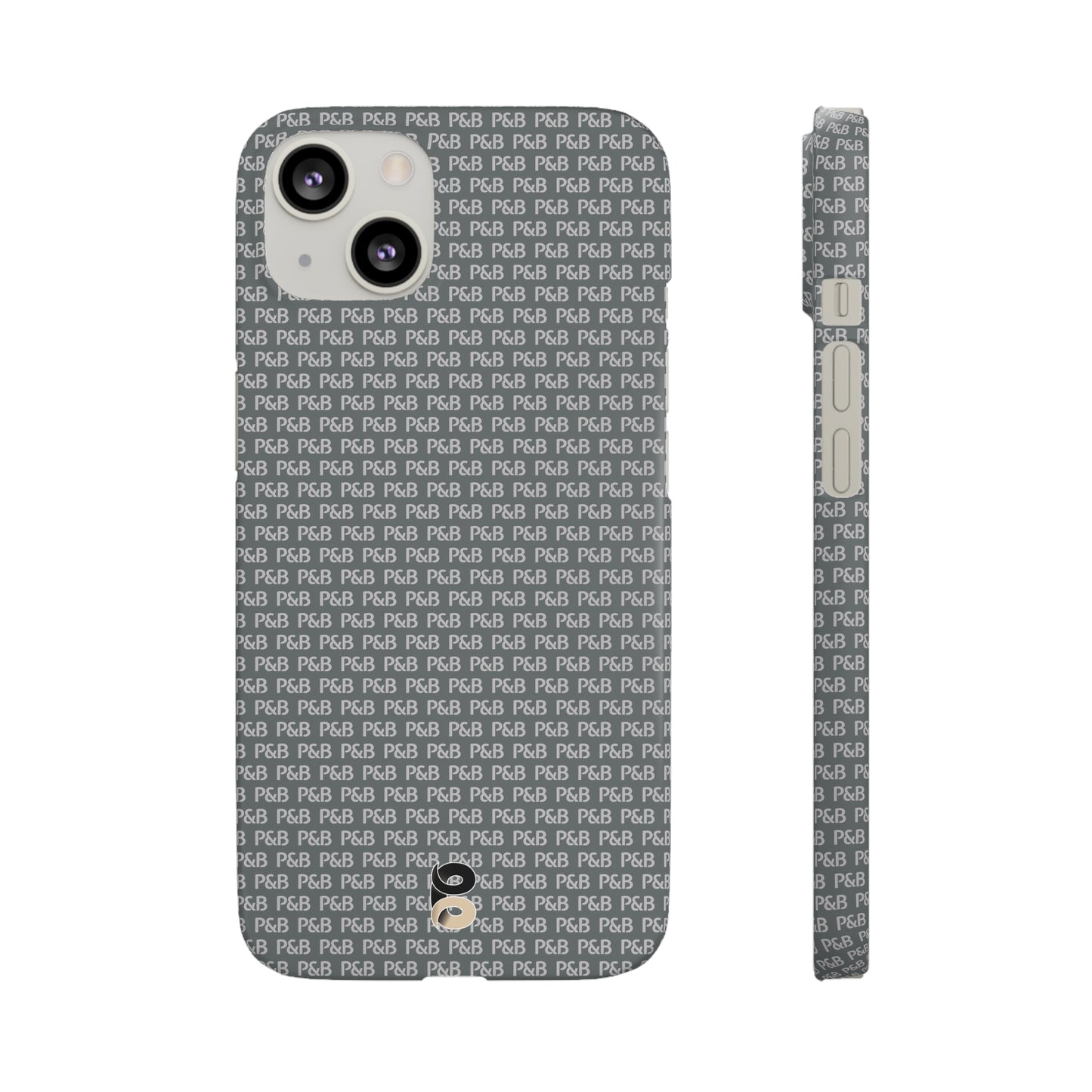 P&B Dark gray pattern - Snap Case