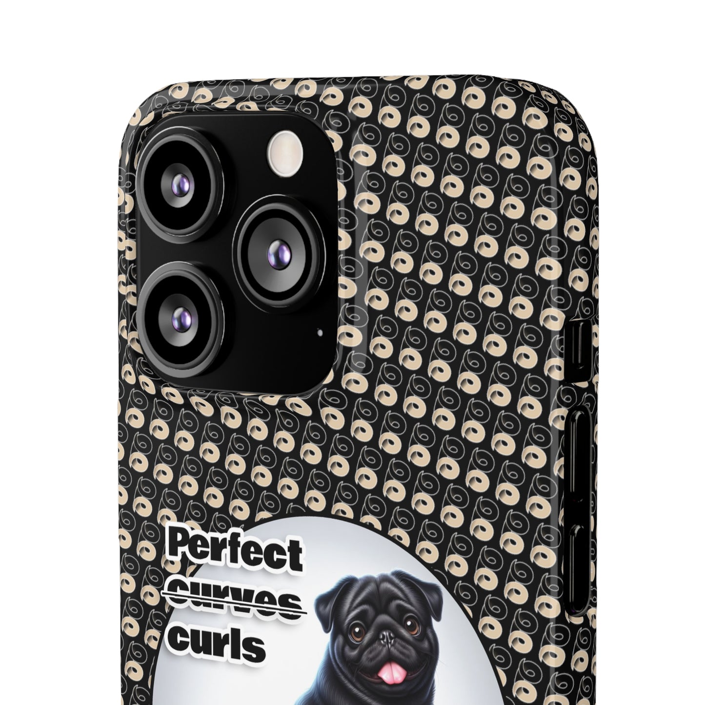 P&B Pug Life Edition: Perfect Curls - Snap Case Black