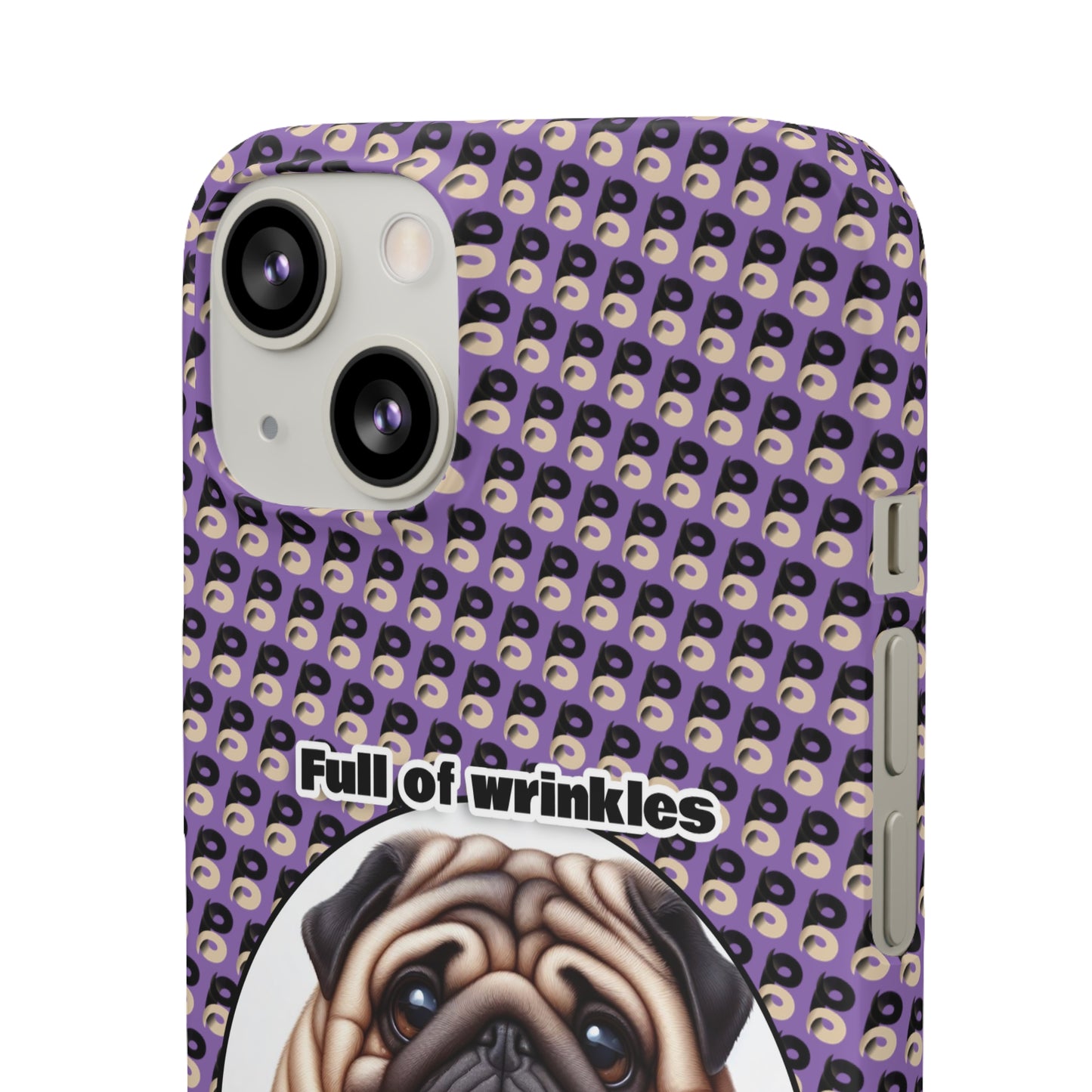 P&B Pug Life Edition: Full of Wrinkles - Snap Case Purple